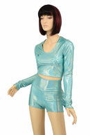 Top & Ruffle Rump Shorts Set - Coquetry Clothing