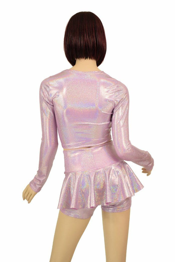 Top & Ruffle Rump Shorts Set - Coquetry Clothing