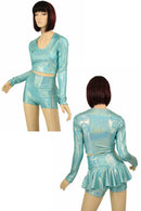 Top & Ruffle Rump Shorts Set - Coquetry Clothing