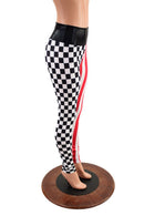 Tri Color Split Circus Print Leggings - Coquetry Clothing