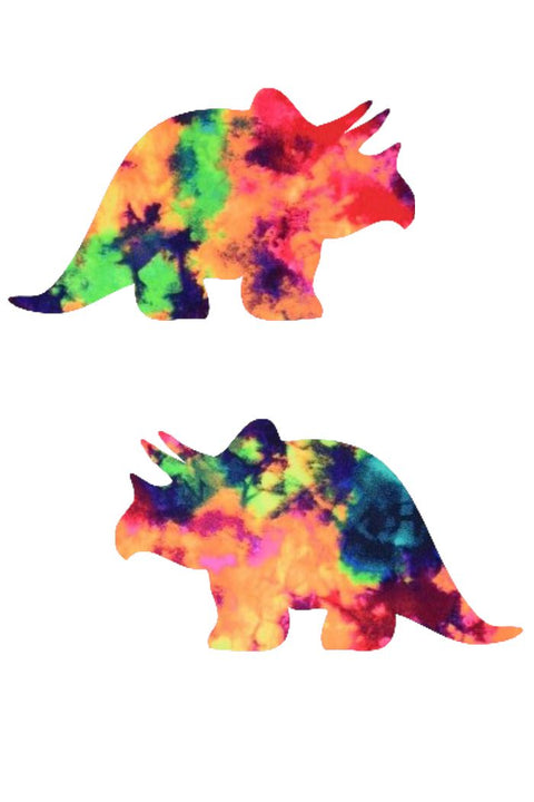 Acid Splash UV Triceratops Pasties - Coquetry Clothing