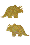 Gold Kaleidoscope Triceratops Pasties - 1