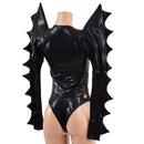 Triple Threat Romper with Plunging Laceup Neckline - Coquetry Clothing