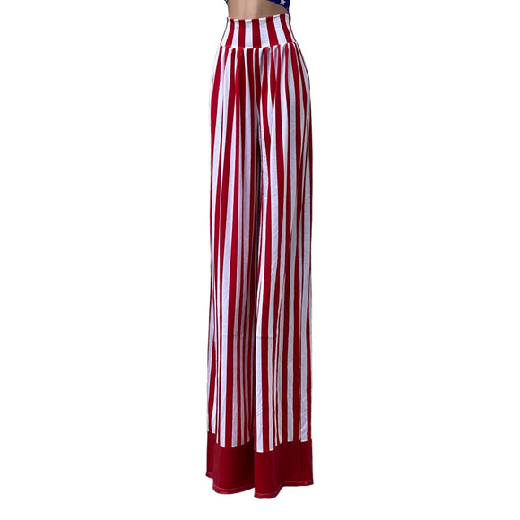 Trouser Style Stilt Pants with Hemline Trim -PANTS ONLY top sold separately - Coquetry Clothing