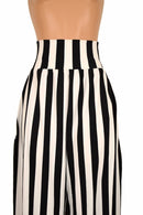 Trouser Style Stilt Pants in Black & White - Coquetry Clothing