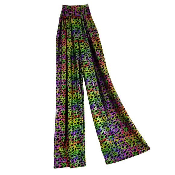 Trouser Style Stilt Pants in Poisonous - Coquetry Clothing