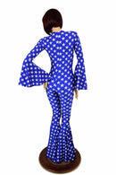 Trumpet Sleeve Bell Bottom Flare Catsuit - Coquetry Clothing