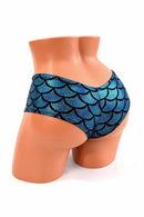 Turquoise Dragon Scale Fabric - Coquetry Clothing