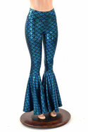 Turquoise Dragon Scale Fabric - 8