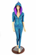 Turquoise Holo Dragon Catsuit - 1