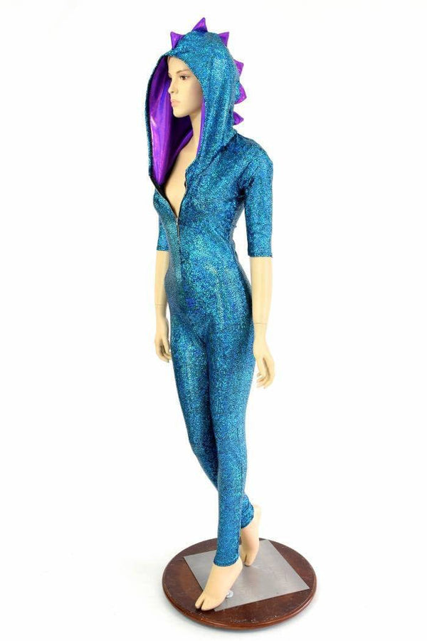 Turquoise Holo Dragon Catsuit - 8
