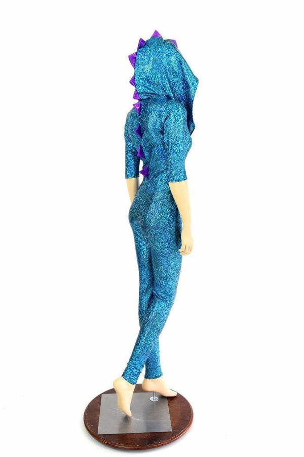 Turquoise Holo Dragon Catsuit - 3