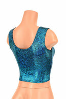 Turquoise Holographic Crop - Coquetry Clothing