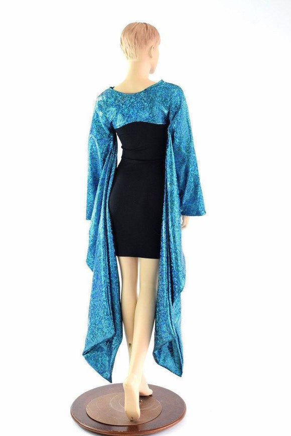 Turquoise Holographic Kimono Bolero - Coquetry Clothing