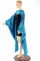 Turquoise Holographic Kimono Bolero - Coquetry Clothing
