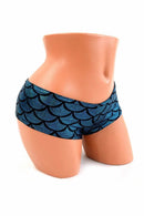Turquoise Mermaid Scale Cheekies - Coquetry Clothing