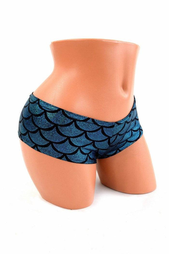 Turquoise Mermaid Scale Cheekies - Coquetry Clothing