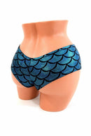 Turquoise Mermaid Scale Cheekies - Coquetry Clothing