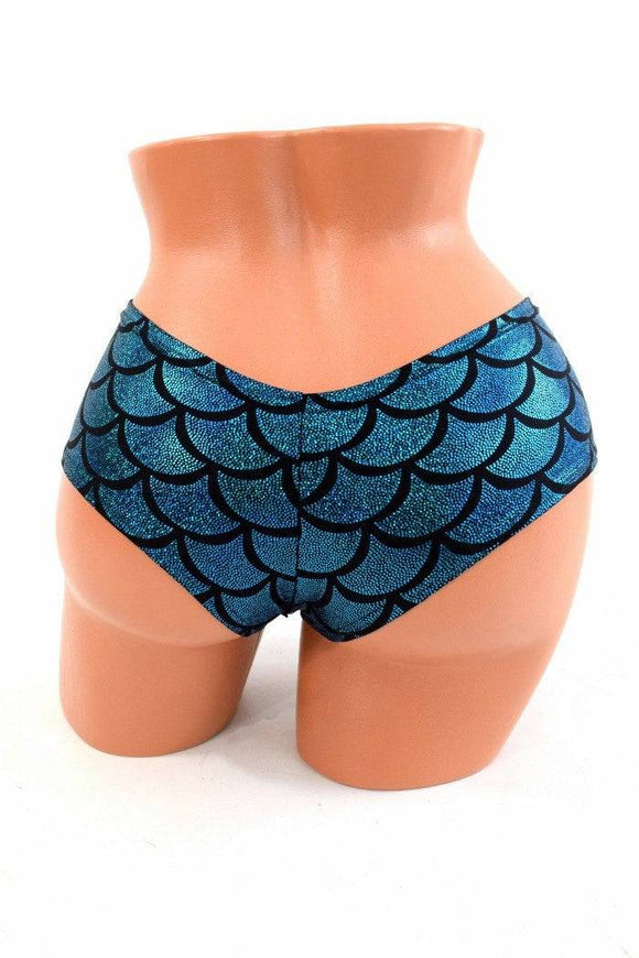 Turquoise Mermaid Scale Cheekies - Coquetry Clothing