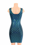 Turquoise Mermaid Tank Dress - Coquetry Clothing