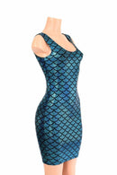Turquoise Mermaid Tank Dress - Coquetry Clothing