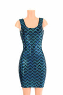 Turquoise Mermaid Tank Dress - Coquetry Clothing