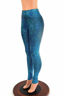 Turquoise Shattered Glass Leggings - Coquetry Clothing