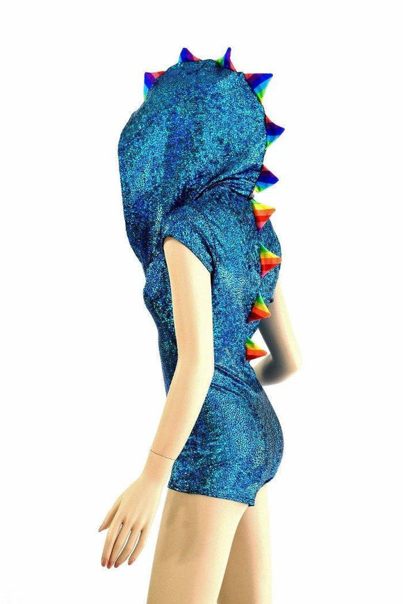 Turquoise Shattered Glass Romper - Coquetry Clothing