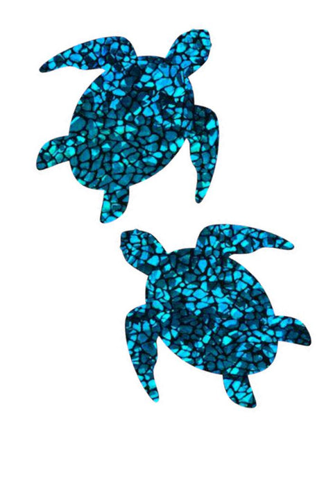 Turquoise Sea Turtle Pasties - Coquetry Clothing