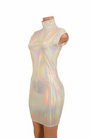 Turtle Neck Mini Cap Sleeve Dress - Coquetry Clothing