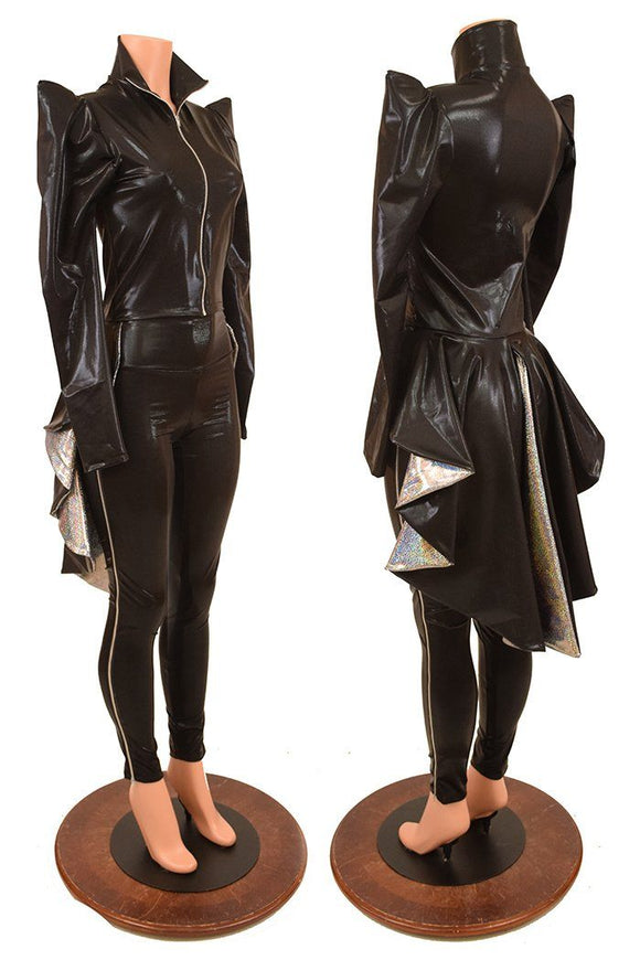 Tuxedo Back Jacket & Zip Away Leggings Set - Coquetry Clothing