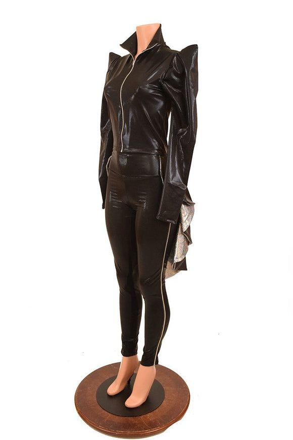 Tuxedo Back Jacket & Zip Away Leggings Set - Coquetry Clothing