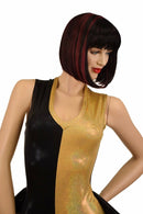 Tuxedo Ruffle Rump Color Split Romper - Coquetry Clothing