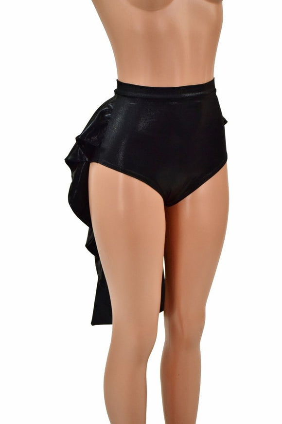Tuxedo Ruffle Rump "Siren" Shorts - Coquetry Clothing