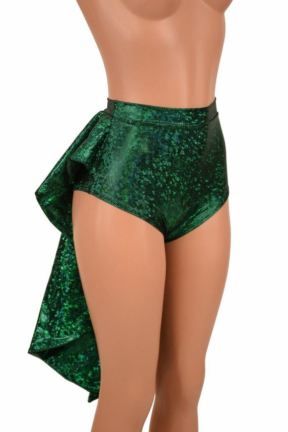 Tuxedo Ruffle Rump "Siren" Shorts - Coquetry Clothing