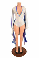 Tuxedo Style Incubus Sleeve Romper - Coquetry Clothing