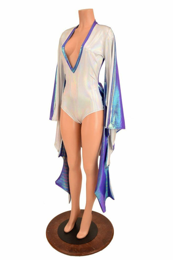 Tuxedo Style Incubus Sleeve Romper - Coquetry Clothing