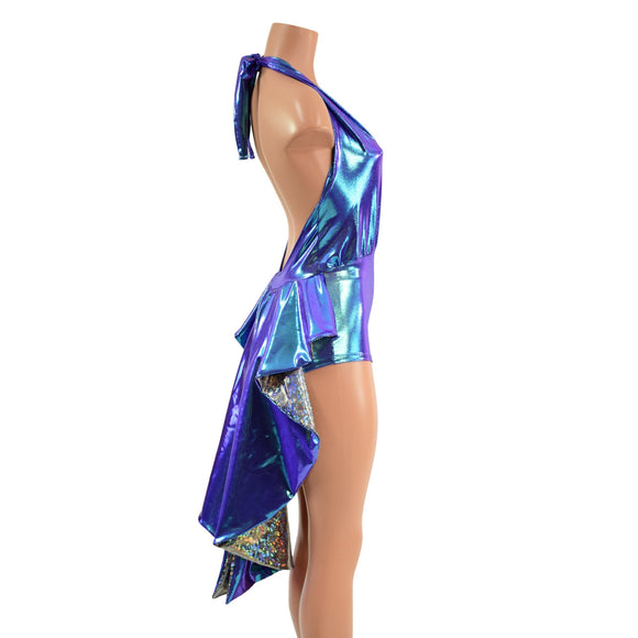 Tuxedo Style "Josie" Halter Romper - Coquetry Clothing