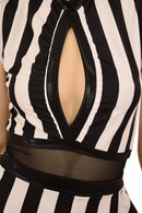 Tuxedo Style Ruffle Rump Romper - Coquetry Clothing