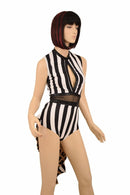 Tuxedo Style Ruffle Rump Romper - Coquetry Clothing