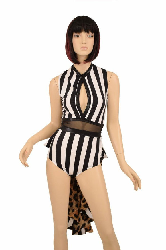 Tuxedo Style Ruffle Rump Romper - Coquetry Clothing