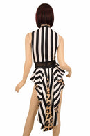 Tuxedo Style Ruffle Rump Romper - Coquetry Clothing