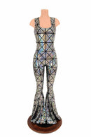 Twist Back Bell Bottom Flare Catsuit - Coquetry Clothing