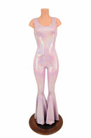Twist Back Bell Bottom Flare Catsuit - Coquetry Clothing