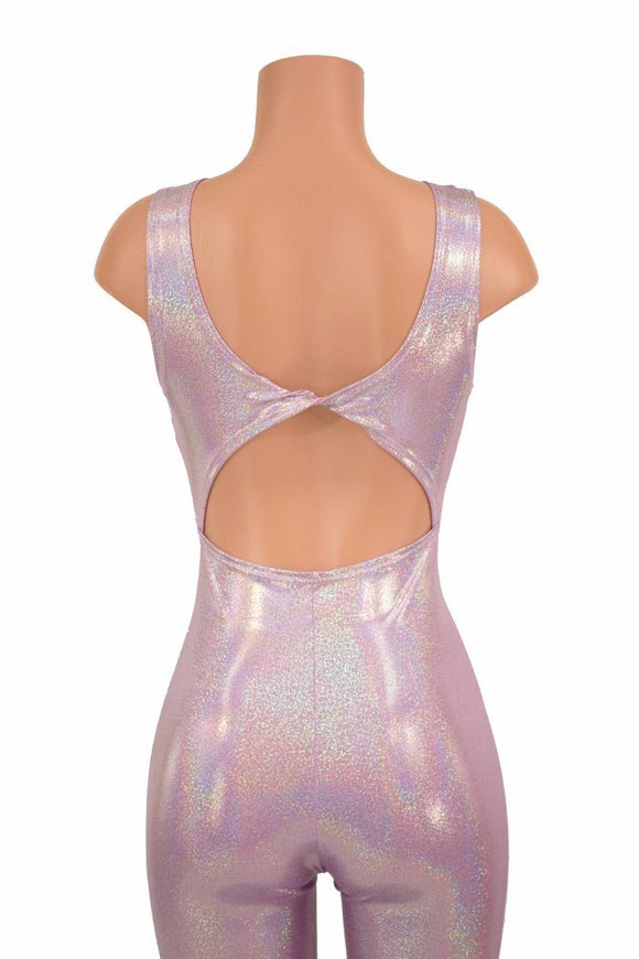 Twist Back Bell Bottom Flare Catsuit - Coquetry Clothing
