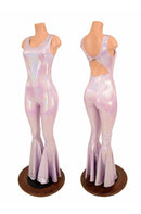Twist Back Bell Bottom Flare Catsuit - Coquetry Clothing