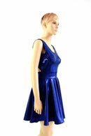 Twist Back Sleeveless Skater Dress - Coquetry Clothing