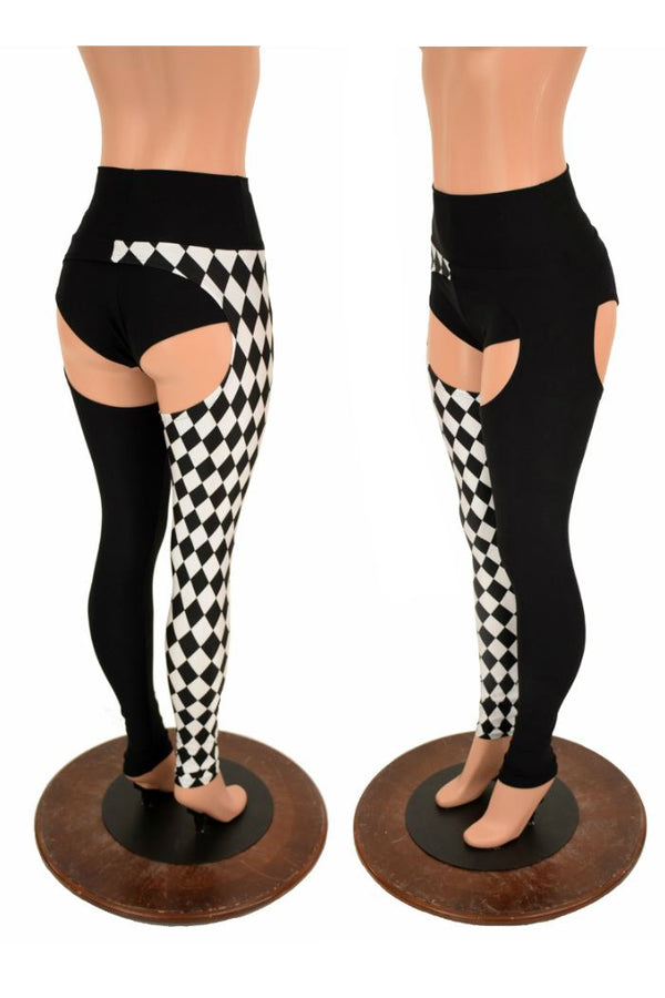 Two Tone High Rise Chaps - 1