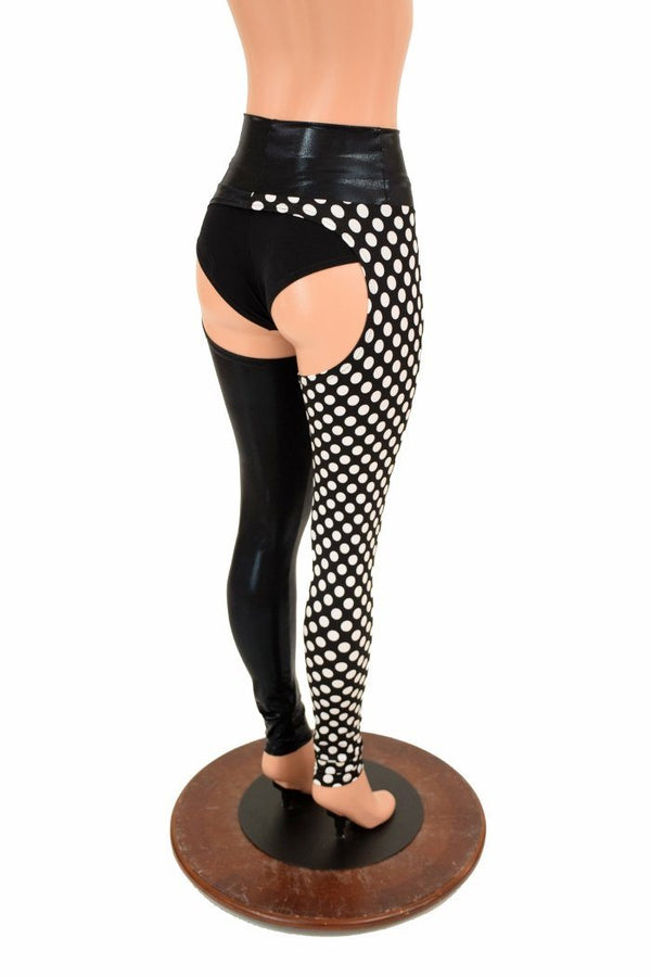 Two Tone High Rise Chaps - 4