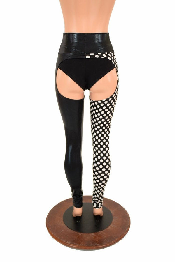 Two Tone High Rise Chaps - 5